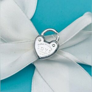 Tiffany & Co Retired Mini RTL Return to Love Lock Charm GUC